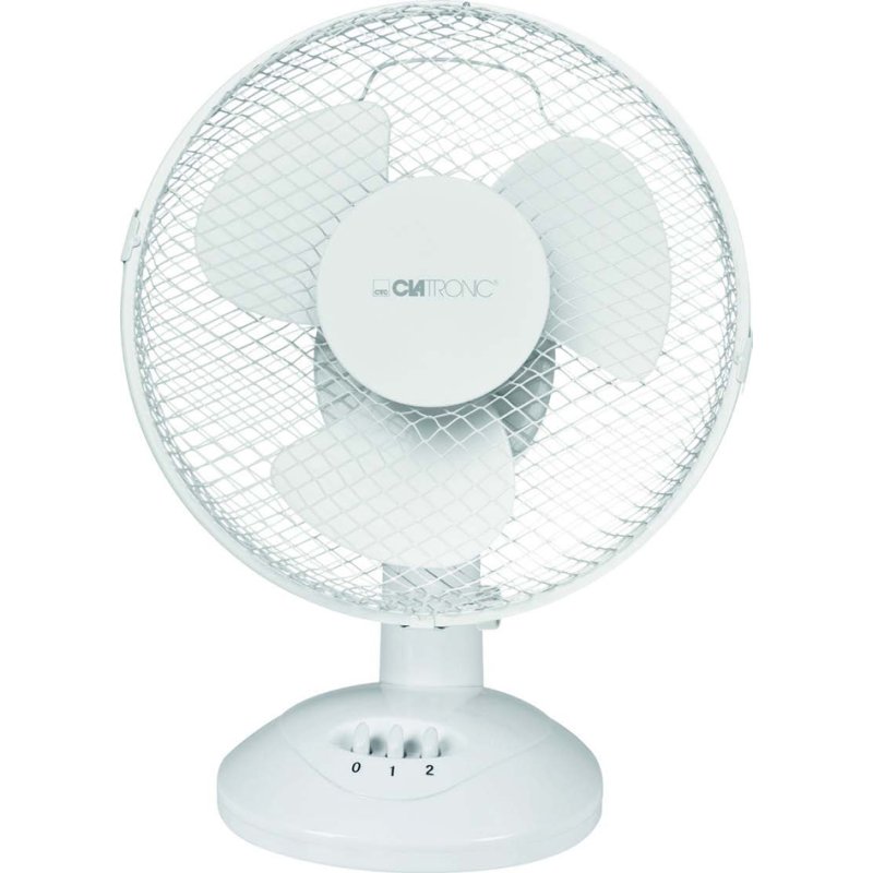 CLATRONIC tafelventilator VL 3601, wit, oscillerend, verstelbare kantelhoek